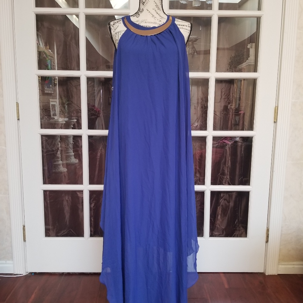Royal Blue Hi/Low Maxi Dress